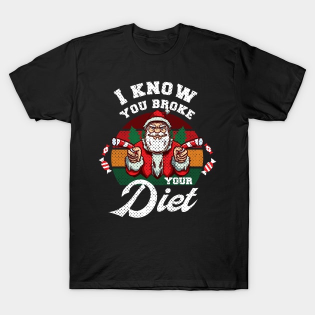 Funny Christmas Diet Gift T-Shirt by dilger